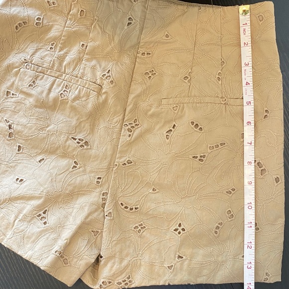 Ann Taylor Beige Embroidered Women's Shorts - Picture 4 of 4